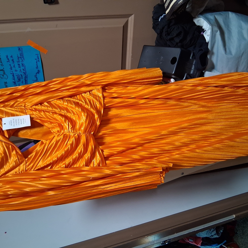 Eloquii Orange Maxi Dress